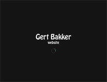 Tablet Screenshot of gertbakker.nl
